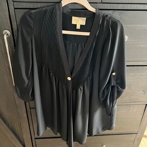 Black silk tunic